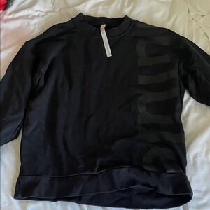 lululemon athletica Black Logo Sweatshirt